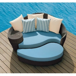 Indoor & Outdoor Garden Rattan Wicker Sofa Sets Patio Sofa With Cushion